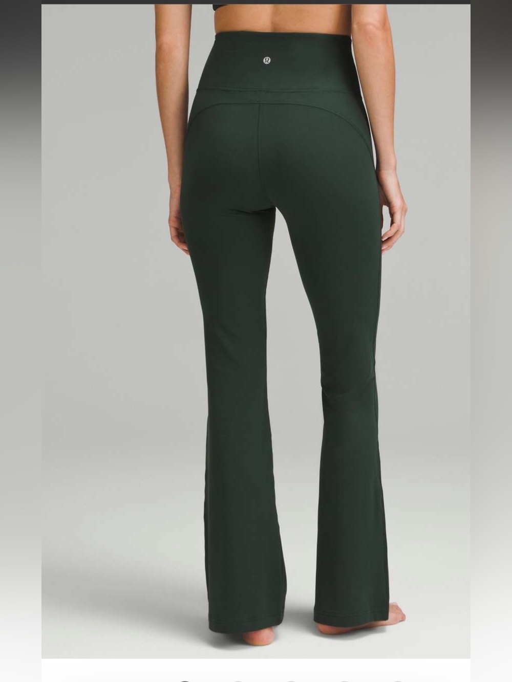 LULULEMON Groove Nulu Super-High-Rise Flared Pant *Regular in 
Legacy Green sz 4